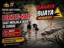 Pria Diserang Buaya di Sungai Jampau Kobar, Polisi Minta Waspada