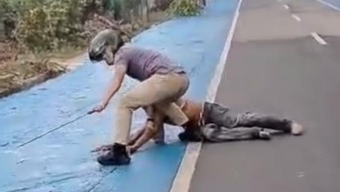Pria mabuk ngamuk bawa parang di Konawe.