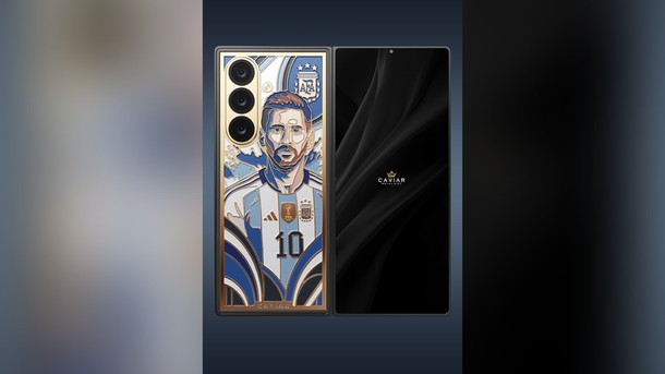 Galaxy Z Fold 8 Ultra Berlapis Emas Ini Cuma Buat Fans Messi yang Berduit