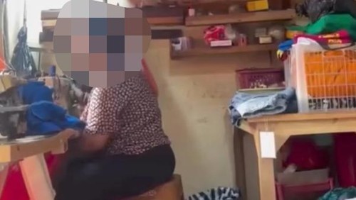 Tangkapan layar video viral cekcok antara seorang pelanggan perempuan dengan tukang jahit di Sibangkaja, Kecamatan Abiansemal, Badung, Bali. (Foto: Dok. Istimewa)