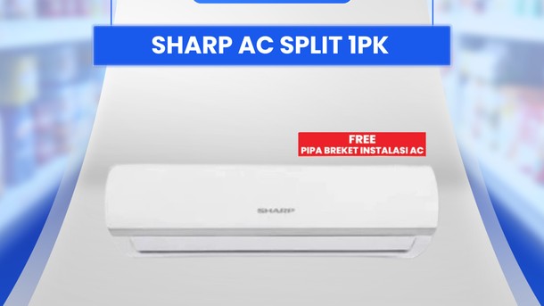 AC Split 1 PK Sharp Hemat Jutaan Rupiah di Transmart Full Day Sale