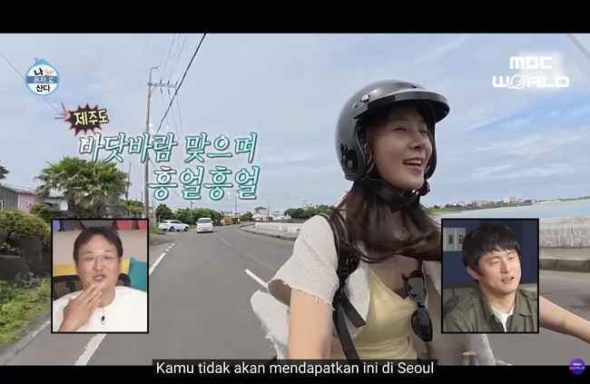 “Aku ingin menikmati slow living,” seru Yuri di acara televisi MBC Home Alone. Pulau Jeju menawarkan ketenangan yang ia butuhkan. Yuri memang suka berada di alam, alasan lainnya karena ia suka yoga. Foto: dok. MBC