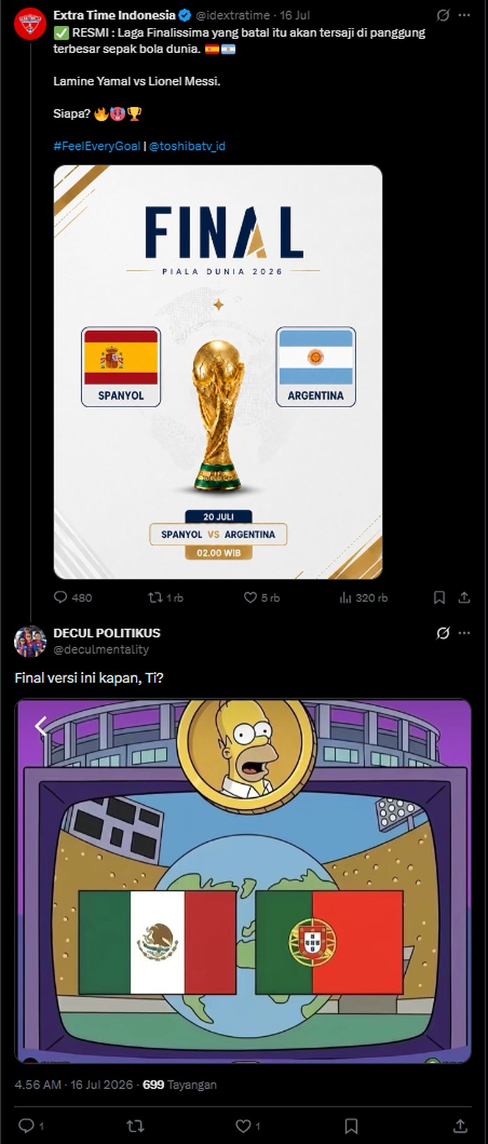 15 Meme Jelang Final Piala Dunia 2026, Sindir Fans Ronaldo dan Madrid