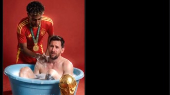 Apakah Messi akan dikalahkan oleh Yamanl? Foto: X.com