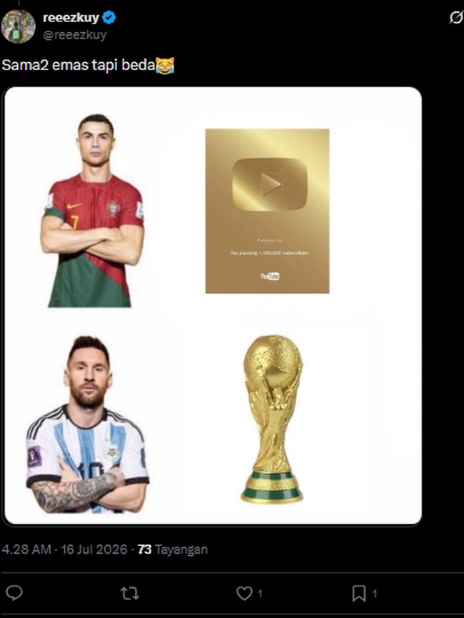 15 Meme Jelang Final Piala Dunia 2026, Sindir Fans Ronaldo dan Madrid
