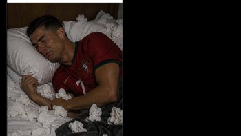 Katanya ini gambaran Cristiano Ronaldo kalau Argentina juara Piala Dunia 2026. Foto: X.com