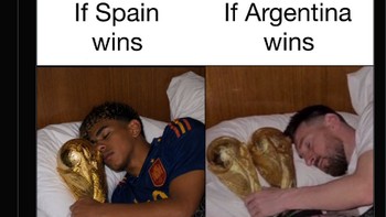 Kalau ini gambaran kalau Spanyol juara Piala Dunia. Foto: X.com