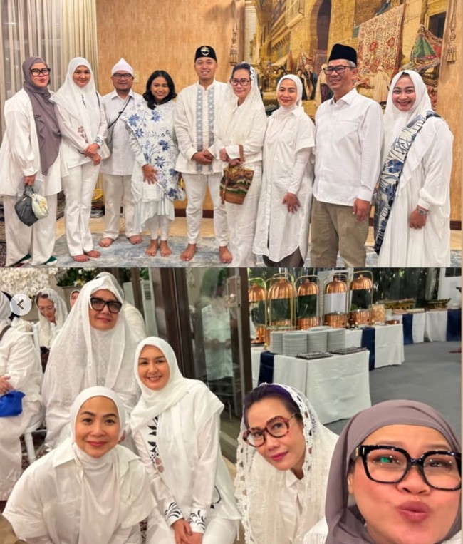 Tampil tertutup lengkap dengan hijab, penampilan Donna bikin adem. Pesona cantiknya pun semakin terpancar dan banjir pujian. Foto: Instagram/@dagnesia