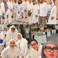 Tampil tertutup lengkap dengan hijab, penampilan Donna bikin adem. Pesona cantiknya pun semakin terpancar dan banjir pujian. Foto: Instagram/@dagnesia