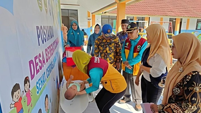 Kegiatan Gebyar Posyandu di Ujunggenteg, Sukabumi.