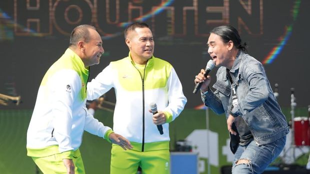 Kekompakan Kapolda Riau dan Pangdam XIX/Tuanku Tambusai di Riau Bhayangkara Run 2026, Minggu (19/7/2026).