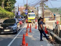 Perbaikan Tebing Picu Kepadatan Lalin di Dago Atas