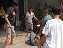 Pria Surabaya Kepergok Curi Motor Emak-emak Takziah Dimassa di Mojokerto