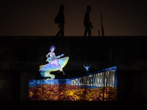 Warga Terpukau, Festival Dadap Vol. 5 Hadirkan Pesona Video Mapping di Tanggul Laut