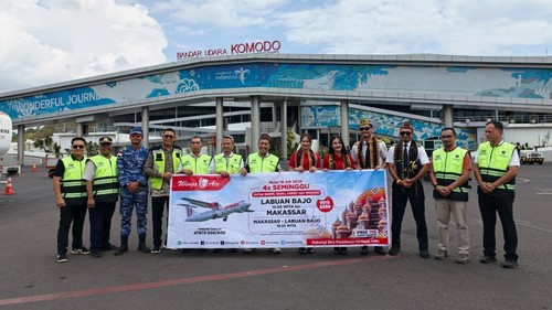 Wings Air kini melayani penerbangan langsung rute Labuan Bajo, Manggarai Barat, NTT, menuju Makassar, Sulawesi Selatan. (Foto: Dok. Wings Air)