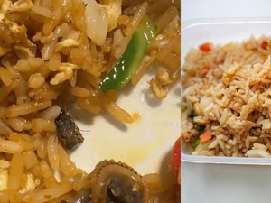 Ngeri! Beli Nasi Goreng di Restoran, Pelanggan Diduga Temukan Kecoak