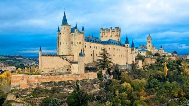 Alcazar Castle in Segovia, Spain