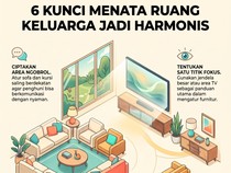 Stop Taruh Furnitur Sembarangan! Begini Cara Menata Ruang Keluarga yang Benar
