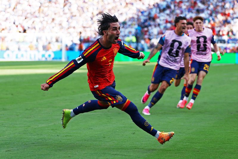 Gol Ferran Torres Bawa Spanyol Juara Piala Dunia 2026 Soccer Football - FIFA World Cup 2026 - Final - Spain v Argentina - New York/New Jersey Stadium, East Rutherford, New Jersey, U.S. - July 19, 2026 Spain's Ferran Torres celebrates scoring their first goal REUTERS/Kai Pfaffenbach TPX IMAGES OF THE DAY