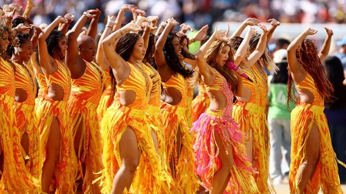 Soccer Football - FIFA World Cup 2026 - Final - Spain v Argentina - Halftime Show - New York/New Jersey Stadium, East Rutherford, New Jersey, U.S. - July 19, 2026 Shakira performs during the Halftime Show REUTERS/Lee Smith