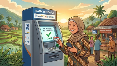 Ilustrasi pencairan bansos Kemensos.