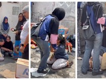 Istri Pembakar 11 Rumah di Lubuklinggau Sujud Minta Maaf ke Para Korban