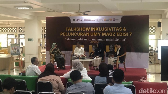 Talkshow Inklusivitas dan Launching UMY Magz ke-7 di Public Space Gedung Perpustakaan Kampus Terpadu UMY, Senin (20/7/2026).