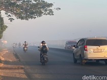 Kualitas Udara Palembang Menurun-Kategori Tidak Sehat Akibat Asap Karhutla