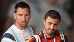 Video Kontras Ekspresi Rodri dan Messi Saat Tinggalkan Stadion