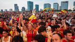 La Furia Roja Juara, Ribuan Fans Rayakan Kemenangan di Landmark Spanyol