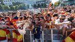 La Furia Roja Juara, Ribuan Fans Rayakan Kemenangan di Landmark Spanyol