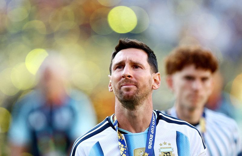 Lionel Messi Soccer Football - FIFA World Cup 2026 - Final - Spain v Argentina - New York/New Jersey Stadium, East Rutherford, New Jersey, U.S. - July 19, 2026 Argentina's Lionel Messi looks dejected after losing the World Cup final REUTERS/Agustin Marcarian TPX IMAGES OF THE DAY