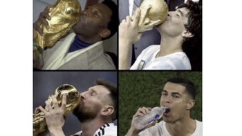 Semuanya sudah mencium Piala Dunia... kecuali... Foto: via X.com