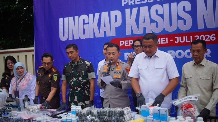Polres Bogor Bongkar 74 Kasus Narkoba, Sita 3 Kg Sabu hingga 1.193 Pil Ekstasi