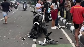 Tabrakan di Pakansari Bogor gegara Pemotor RX King Lawan Arah, 3 Orang Luka