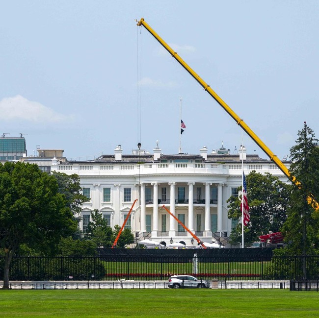 Potret Terbaru Proyek Ballroom Mewah Trump di Gedung Putih Senilai Rp 8,9 T