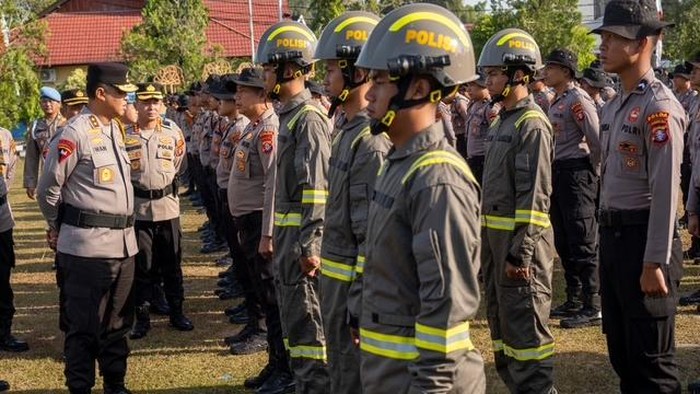 Apel Operasi Aman Nusa II di Lapangan Barigas Mapolda Kalteng, Selasa (21/7/2026).