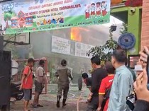 SDN Citapen Tasikmalaya Terbakar, Siswa Dua Kelas Belajar Daring