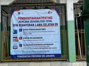 4 Kelas SDN di Kebayoran Lama Roboh, Siswa Terpaksa Numpang di Sekolah Lain