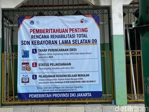 4 Kelas SDN di Kebayoran Lama Roboh, Siswa Terpaksa Numpang di Sekolah Lain