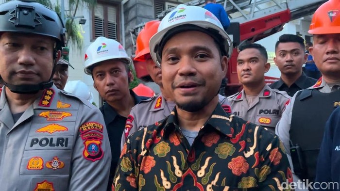 General Manager Regional 1 PT PGN Andi Sangga saat diwawancarai. (Foto: Finta Rahyuni/detikSumut)