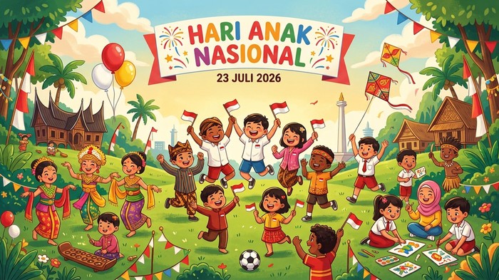 Ilustrasi Hari Anak Nasional 2026