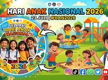 10 Twibbon Keren untuk Rayakan Hari Anak Nasional 2026, Simak Juga Sejarahnya!