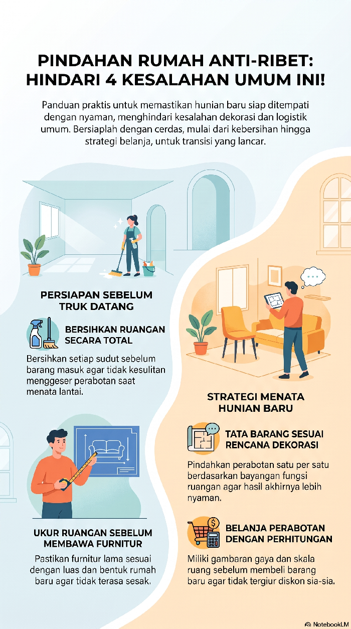 Infografis kesalahan ketika pindahan rumah