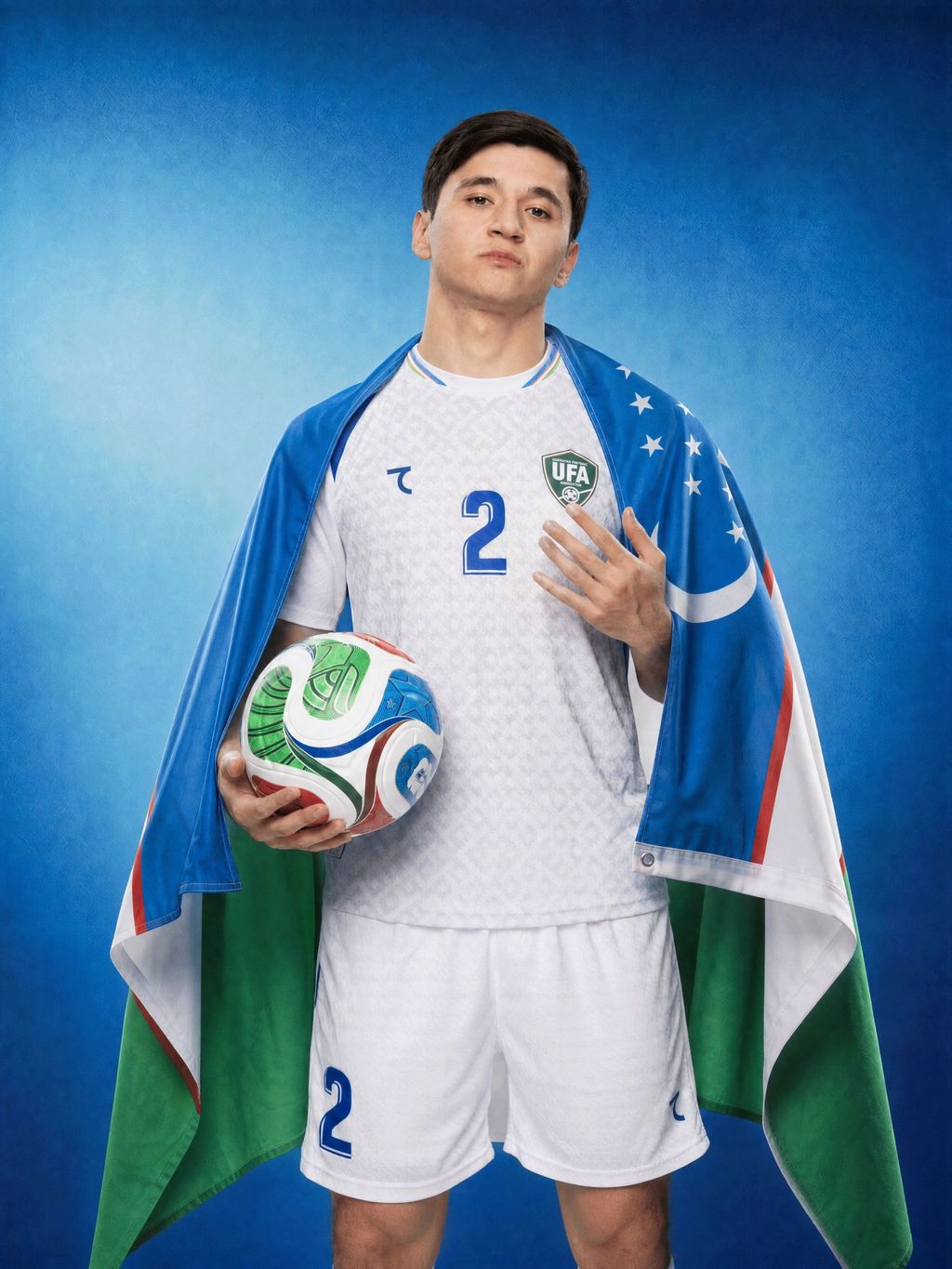 Jersey Timnas Uzbekistan produksi dari 7Saber. Jersey Timnas Uzbekistan produksi dari 7Saber. (Instagram/uzbekistanfa)