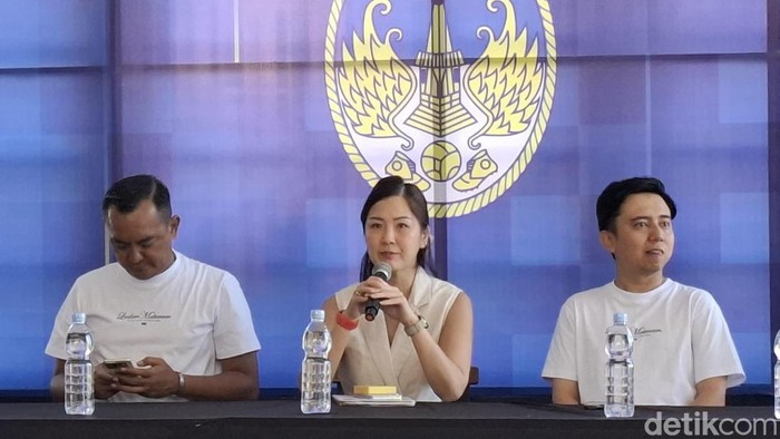 Jumpa pers manajemen PSIM Jogja di Pendonpo Wisma PSIM Jogja, Selasa (21/7/2026).
