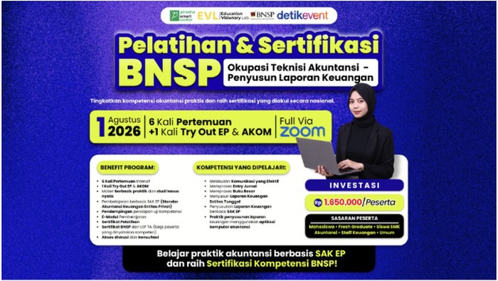 Pelatihan dan sertifikasi BNSP
