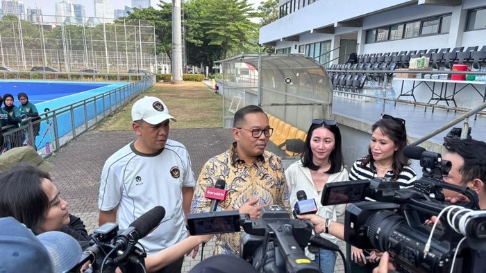 Pemusatan latihan nasional (pelatnas) cabang olahraga hockey di Lapangan Hockey Internasional Gelora Bung Karno (GBK) Senayan, Jakarta, Selasa (21/7/2026)