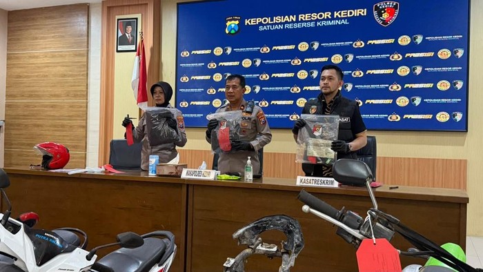 Polres Kediri ungkap 6 kasus curanmor dengan tiga tersangka