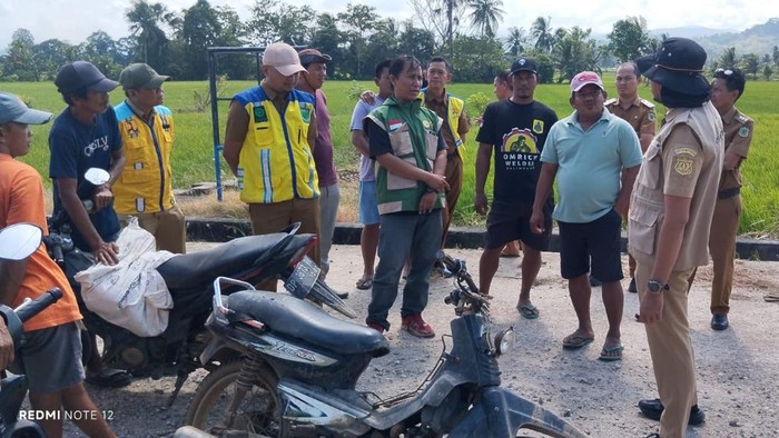 Sebanyak 75 hektare sawah di Pinrang dilaporkan alami kekeringan.